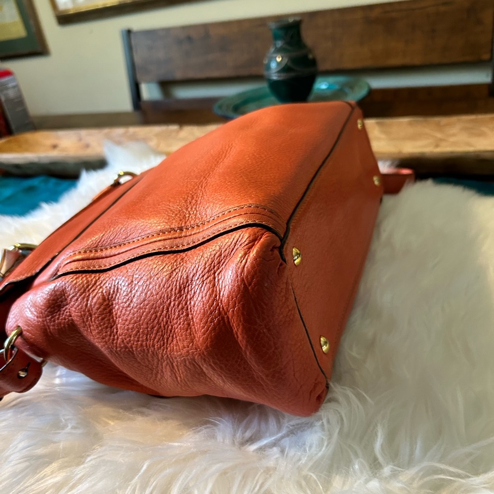 MCM LEATHER SATCHEL - Picture 6 of 7